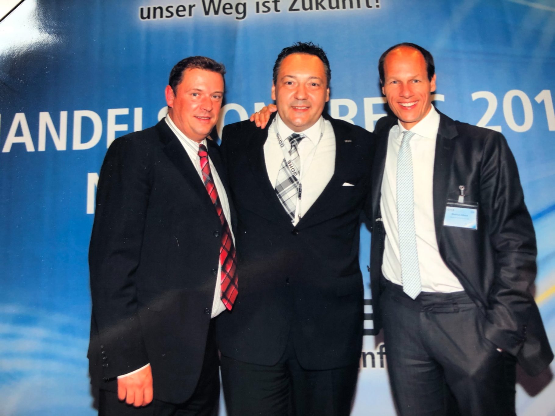 Das Dream Team mit Roger Blaser,Pirelli CH und Mathias Albert, Media Tel